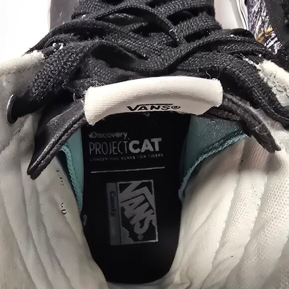 Vans Comfycush Sk8 Hi Discovery Project Tigers Black Mens 9.0 Womens 10.5 - Picture 4 of 9